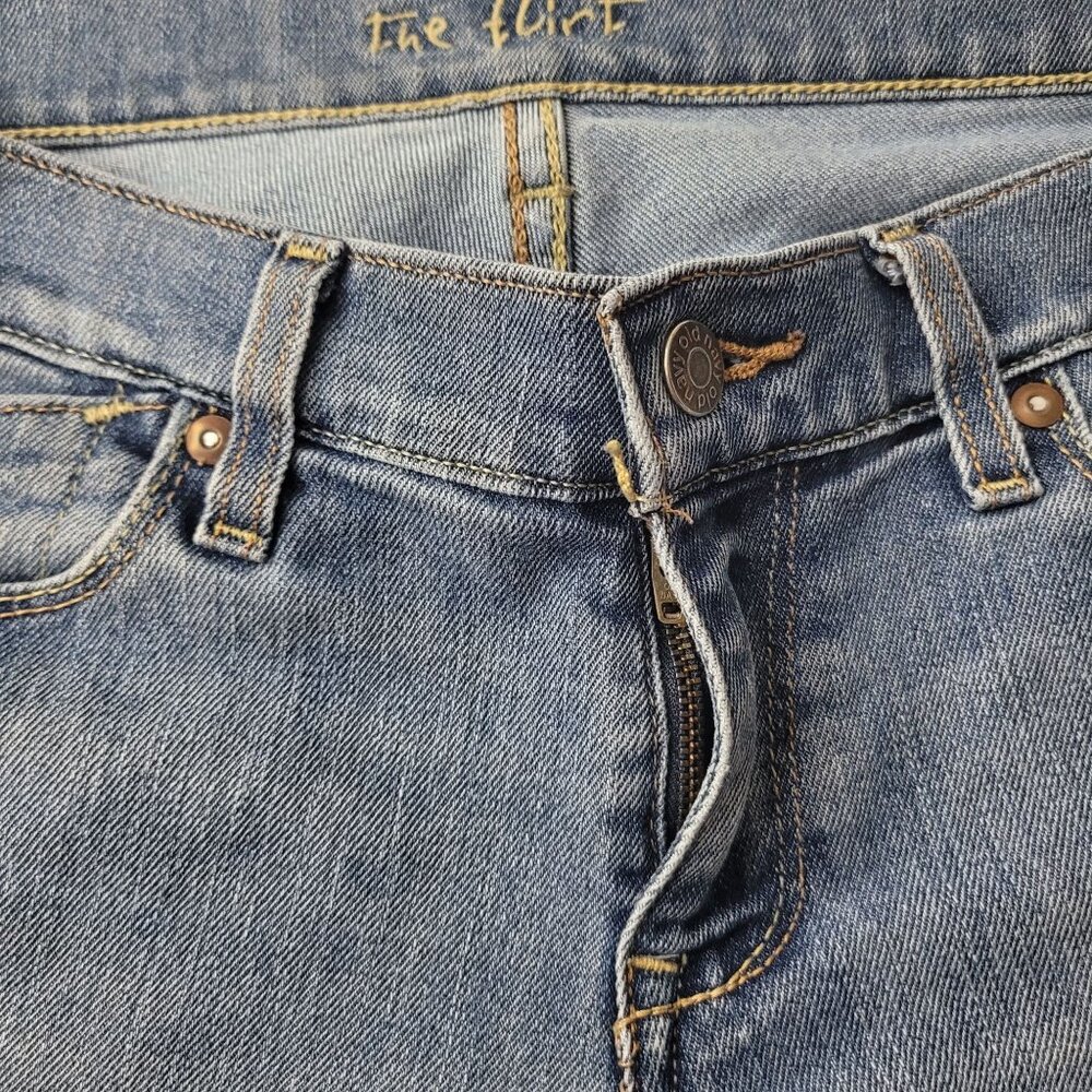 Old Navy The Flirt Women' Blue Medium Wash Bootcut Denim Jean Size 6 Short SP 08 - Picture 5 of 12